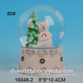 Globo de neve animal bonito da resina do urso